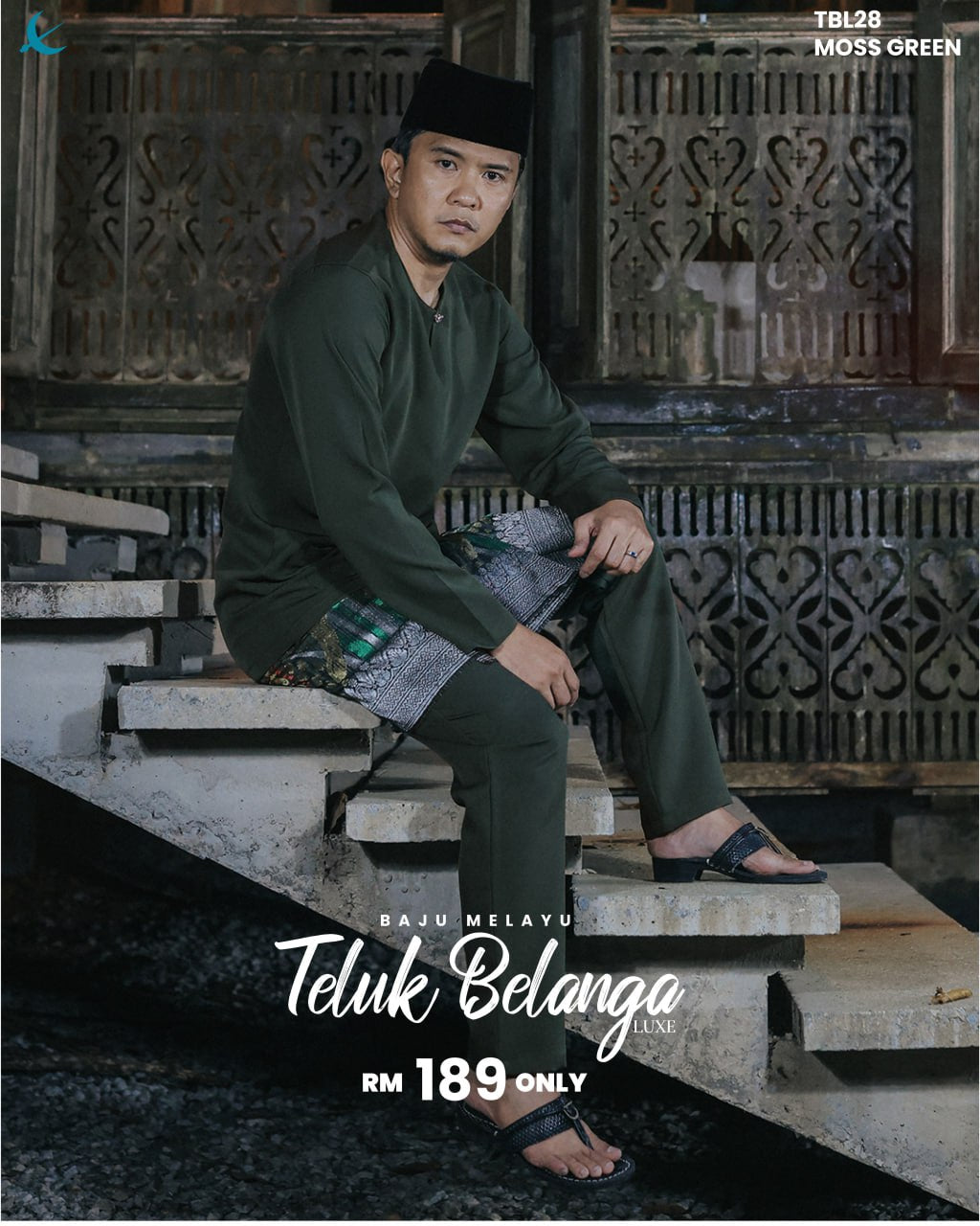 BM TELUK BELANGA LUXE (MOSS GREEN)