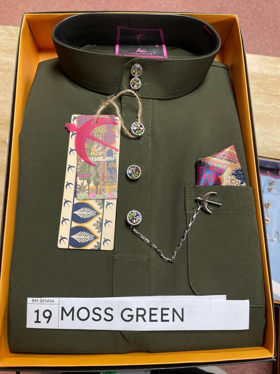 BAJU MELAYU SENNA (MOSS GREEN)