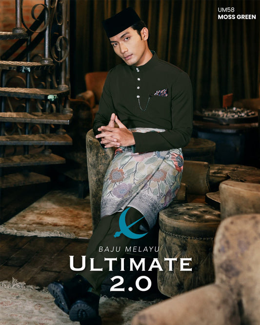 BAJU MELAYU ULTIMATE 2.0 (MOSS GREEN)