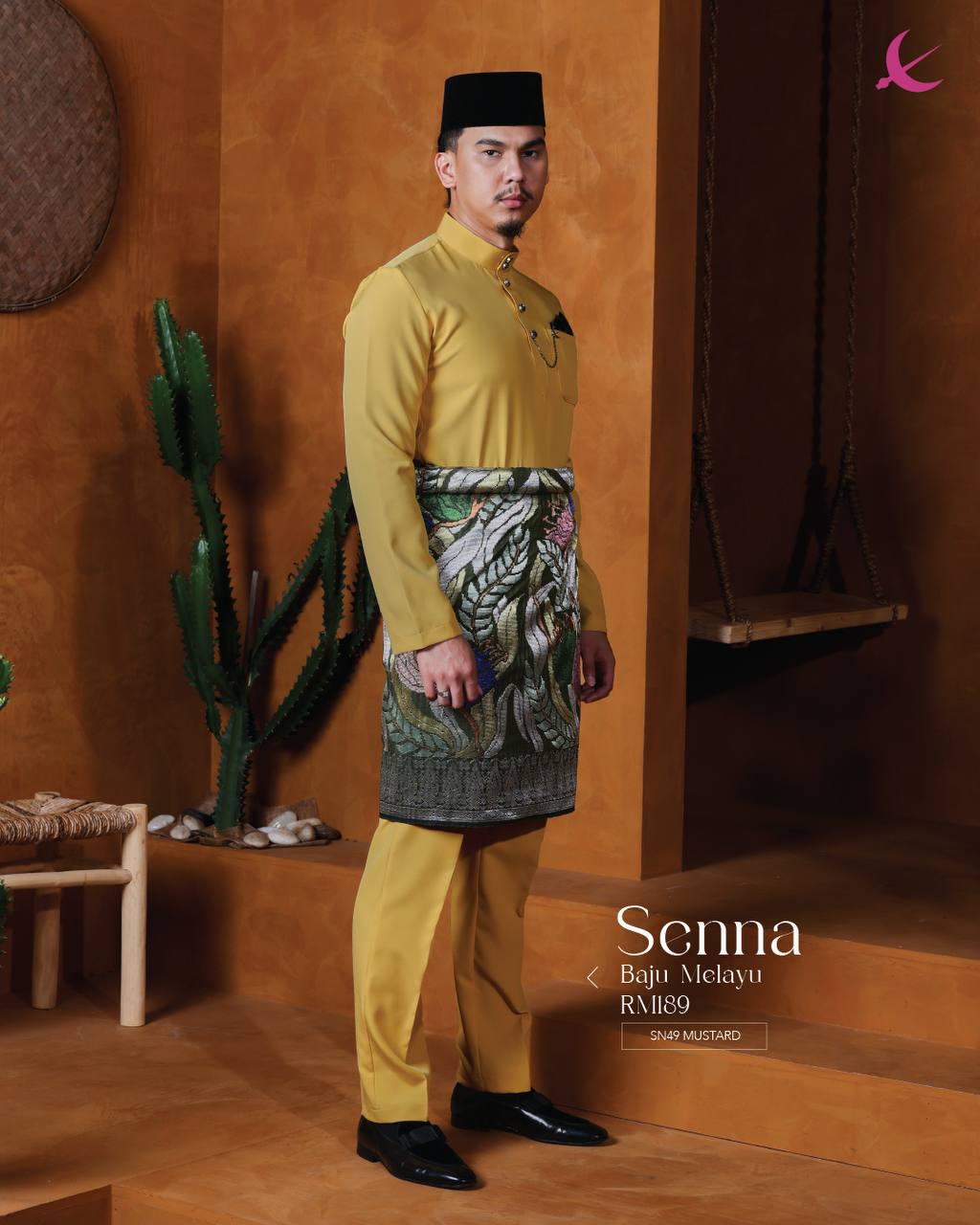 BAJU MELAYU SENNA  (MUSTARD)
