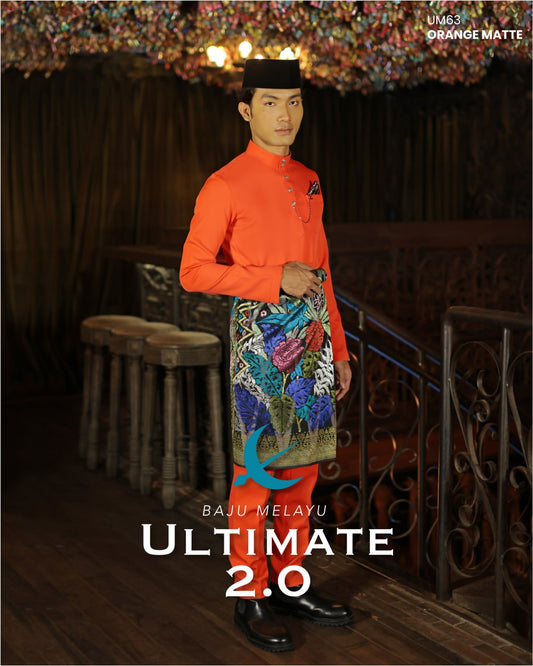 BAJU MELAYU ULTIMATE 2.0 (ORANGE MATTE)