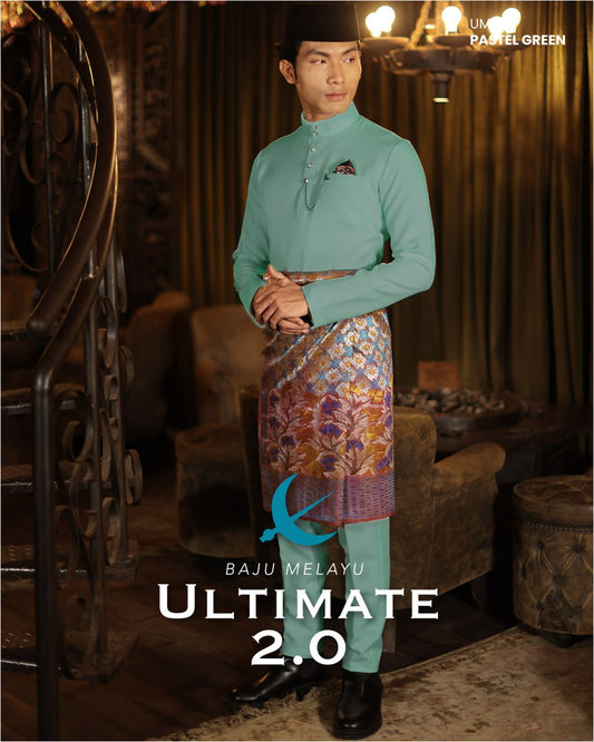 BAJU MELAYU ULTIMATE 2.0 (PASTEL GREEN)