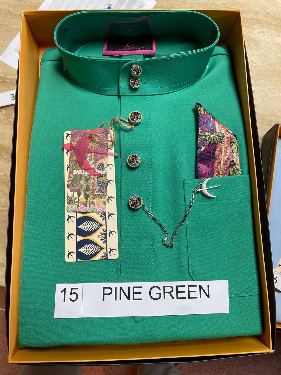 BAJU MELAYU SENNA (PINE GREEN)