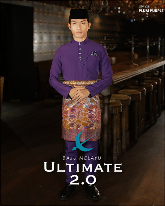 BAJU MELAYU ULTIMATE 2.0 (PLUM PURPLE)