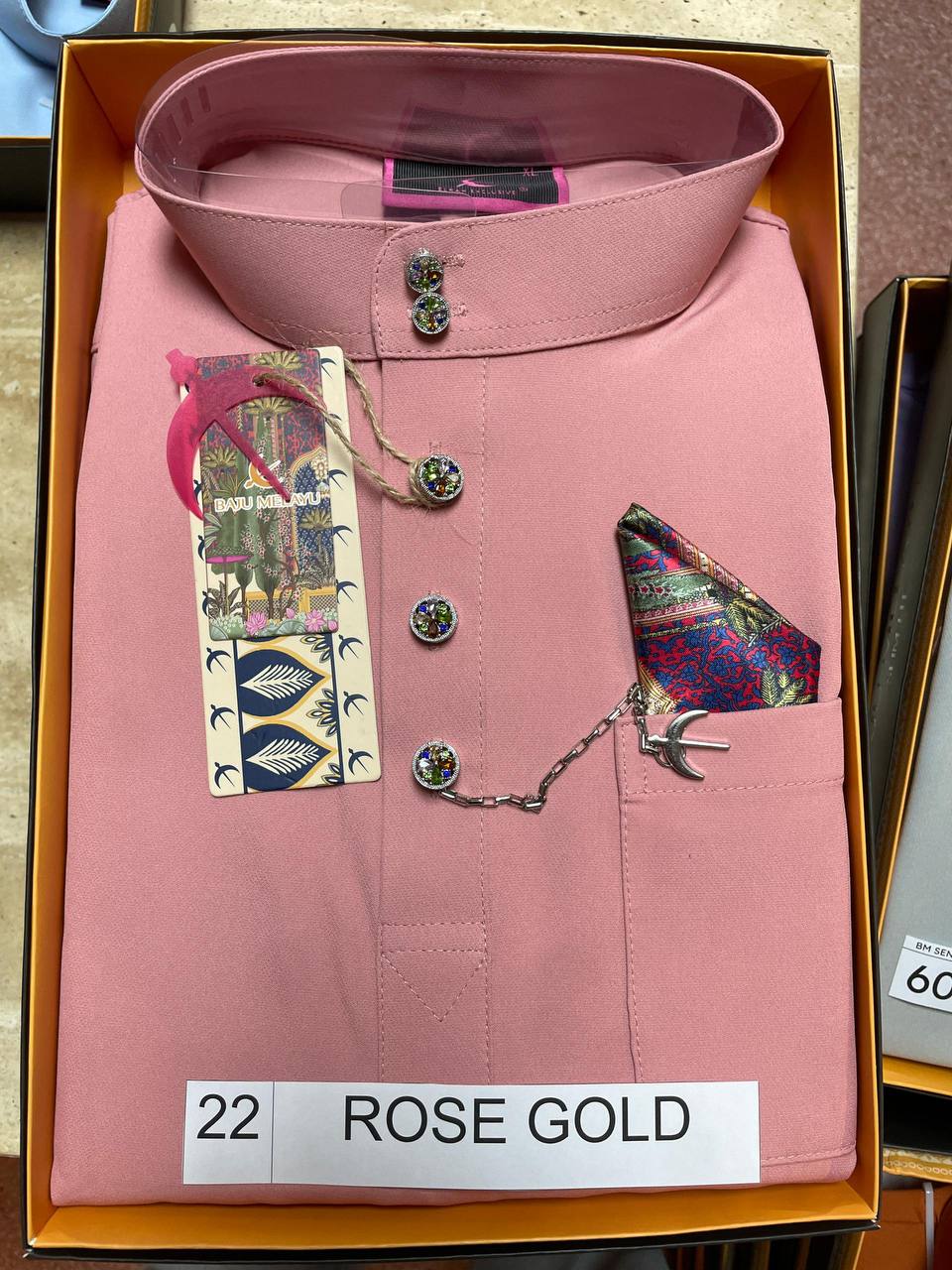 BAJU MELAYU SENNA (ROSE GOLD)
