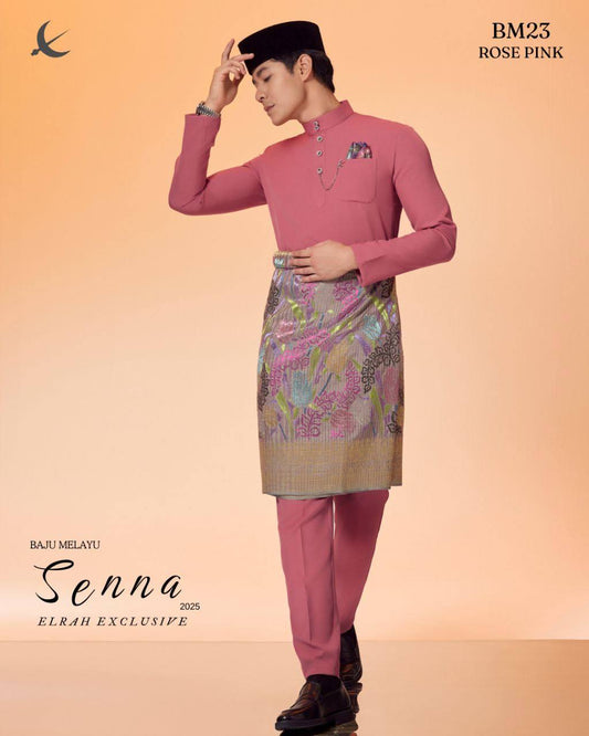 BAJU MELAYU SENNA (ROSE PINK)