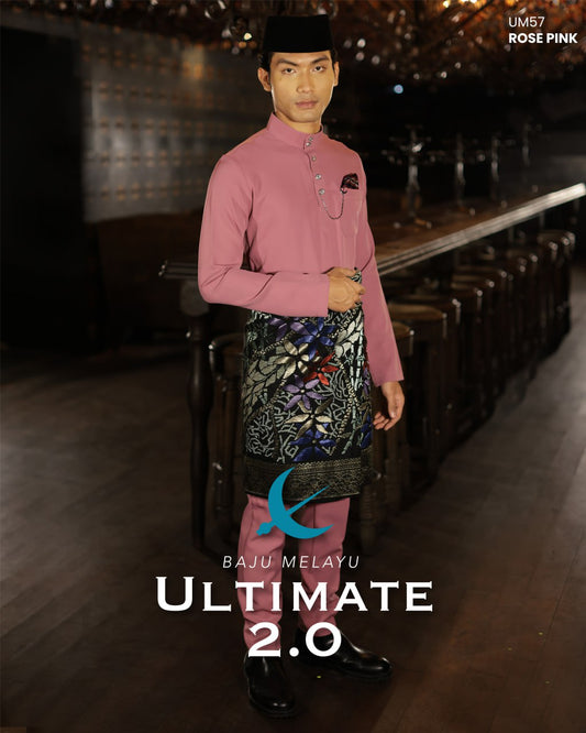 BAJU MELAYU ULTIMATE 2.0 (ROSE PINK)