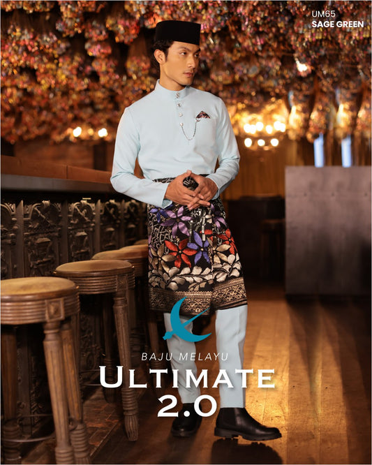 BAJU MELAYU ULTIMATE 2.0 (SAGE GREEN)