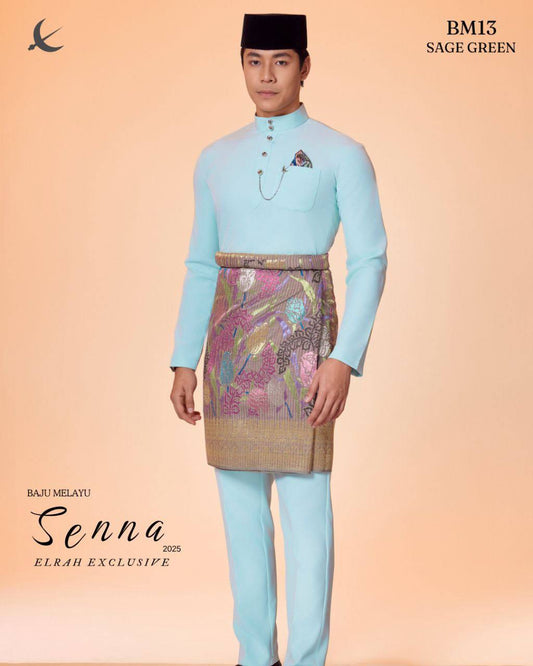 BAJU MELAYU SENNA (SAGE GREEN)