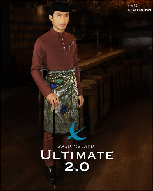 BAJU MELAYU ULTIMATE 2.0 (SEAL BROWN)