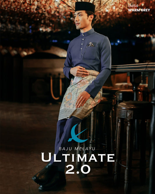 BAJU MELAYU ULTIMATE 2.0 (WARM GREY)