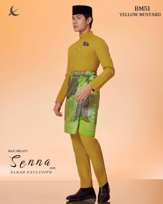 BAJU MELAYU SENNA  (YELLOW MUSTARD)